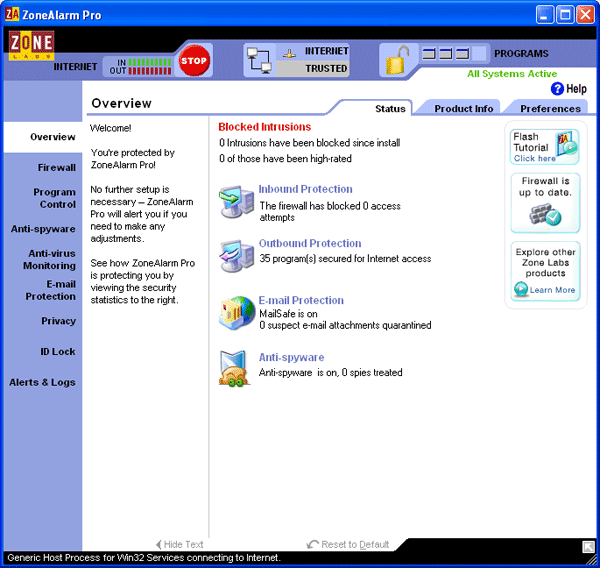 Zonealarm For Windows Vista